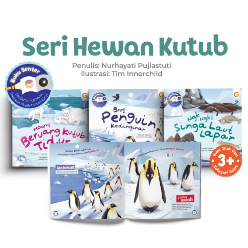 Buku 1 Set Seri Hewan Kutub - Gema Insani 100% Original